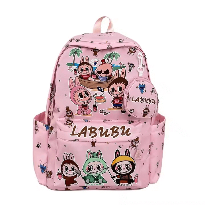 Cartable Labubu college kawaii - Image 2