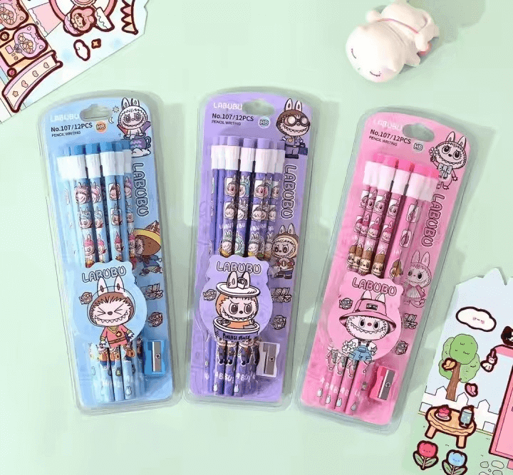 Crayon à papier Labubu – Mignon et pratique