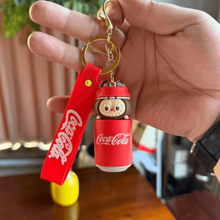 Porte-clés Labubu Coca-Cola boite complète - Image 3